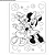 Folha de Adesivos Para Colorir Minnie - Imagem 3