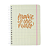 Caderno Espiral Kemily Pautado 20x28 Organize Off White 160 fls - Imagem 1