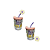 Copo de Vidro Flor 500ml - Imagem 3