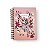 Caderno Colegial Rosa Floral - Imagem 1