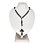 Terço de 6 mm com Fecho e com Cristo - Preto - Pacote com 6 Peças - Cód.: 0899 - Imagem 1
