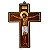 Crucifixo em MDF - Grande - Pacote com 3 peças - Cód.: 7945 - Imagem 1