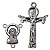 Conjunto Entremeio de Nossa Senhora e Coração de Jesus + Crucifixo - O Pacote com 12 Conjuntos - Cód.: 8014 + 8844 - Imagem 1