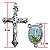 Conjunto Entremeio de Nossa Senhora de Fátima e Coração de Jesus + Crucifixo - O Pacote com 12 Conjuntos - Cód.: 8775 + 7887 - Imagem 2
