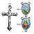 Conjunto Entremeio de Nossa Senhora de Fátima e Coração de Jesus + Crucifixo - O Pacote com 12 Conjuntos - Cód.: 8775 + 7887 - Imagem 1