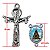 Conjunto Entremeio de Nossa Senhora Aparecida e São Jorge + Crucifixo da Santíssima Trindade - O Pacote com 12 Conjuntos - Cód.: 4848 + 8844 - Imagem 2