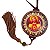 Medalhão de Sagrado Coração de Jesus em MDF com Pom Pom - Pacote com 3 Peças - Cód.: 529 - Imagem 3