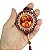 Medalhão de Sagrado Coração de Jesus em MDF com Pom Pom - Pacote com 3 Peças - Cód.: 529 - Imagem 6