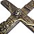 Crucifixo em Metal - Cor Ouro Velho - 24 cm - A Peça - Cód.:  871 - Imagem 4