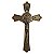 Crucifixo em Metal - Cor Ouro Velho - 16 cm - A Peça - Cód.:  873 - Imagem 1