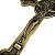 Crucifixo em Metal - Cor Ouro Velho - 20 cm - A Peça - Cód.:  4527 - Imagem 5