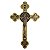 Crucifixo em Metal - Cor Ouro Velho - 20 cm - A Peça - Cód.:  4527 - Imagem 1