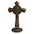 Cruz de Mesa em Metal - Cor Ouro Velho - 11 cm - A Peça - Cód.: 874 - Imagem 5