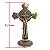 Cruz de Mesa em Metal - Cor Ouro Velho - 11 cm - A Peça - Cód.: 874 - Imagem 2