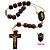 Dezena em madeira de Jesus Misericordioso e Santa Faustina com fecho - A Dúzia - Cód.: 0881 - Imagem 1