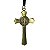 Cordão com Crucifixo de São Bento Cor Ouro Velho - Pacote com 6 Peças - Cód.: 6853 - Imagem 2