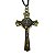 Cordão com Crucifixo de São Bento Cor Ouro Velho - Pacote com 6 Peças - Cód.: 6853 - Imagem 1