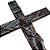Cruz de Mesa em Metal - Cor "Prata Velha" - 25 cm - A Peça - Cód.:  5552 - Imagem 6