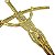 Cruz de Parede em Metal - Cor Dourada - 23 cm - A Peça - Cód.: 7989 - Imagem 3