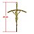 Cruz de Parede em Metal - Cor Dourada - 23 cm - A Peça - Cód.: 7989 - Imagem 2