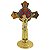 Cruz de Mesa em Metal - Cor Dourada - 11 cm - A Peça - Cód.: 8034 - Imagem 1