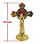 Cruz de Mesa em Metal - Cor Dourada - 11 cm - A Peça - Cód.: 8034 - Imagem 2