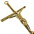 Cruz de Parede em Metal - Cor Dourada - 14 cm - A Peça - Cód.: 8191 - Imagem 3