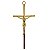 Cruz de Parede em Metal - Cor Dourada - 14 cm - A Peça - Cód.: 8191 - Imagem 1