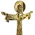 Cruz de Mesa em Metal da Santíssima Trindade - Cor Dourada - 11 cm - A Peça - Cód.: 7988 - Imagem 3