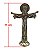 Cruz de Mesa em Metal da Santíssima Trindade - Cor "Ouro Velho" - 11 cm - A Peça - Cód.: 7987 - Imagem 2
