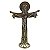Cruz de Mesa em Metal da Santíssima Trindade - Cor "Ouro Velho" - 11 cm - A Peça - Cód.: 7987 - Imagem 1