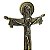 Cruz de Mesa em Metal da Santíssima Trindade - Cor "Ouro Velho" - 11 cm - A Peça - Cód.: 7987 - Imagem 3