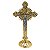 Cruz Raida em Metal Dourado - Cristo Prateado - Pacote com 3 Peças - Cód.: 7990 - Imagem 1