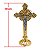 Cruz Raida em Metal Dourado - Cristo Prateado - Pacote com 3 Peças - Cód.: 7990 - Imagem 2