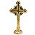 Cruz Raida em Metal Dourado - Cristo Prateado - Pacote com 3 Peças - Cód.: 7990 - Imagem 4