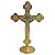 Cruz de Mesa em Metal Resinado com Medalha de São Bento - Cor Dourado - 13,5 cm - A Peça - Cód.: 8033 - Imagem 3