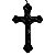 Terço do Sagrado Coração de Jesus em Plástico - Cor Preto - Pacote com 12 Peças - Cód.: 8047 - Imagem 4