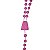 Mini Terço em Plástico - Cor Rosa - A Dúzia - Cód.: 8898 - Imagem 2