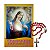 Mini Terço do Sagrado Coração de Jesus com Folheto de Oração - Pacote com 6 peças - Cód.: 2090 - Imagem 1