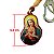 Chaveiro em Madeira do Sagrado Coração de Maria - com Mosquetão - Pacote com 3 peças - Cód. 3661 - Imagem 3