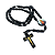 Terço com Entremeio Resinado do Sagrado Coração de Jesus e Nossa Senhora Aparecida - Cor Preto - O Pacote com 6 Peças - Cód.: 8757 - Imagem 2