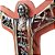 Cristo Redentor em Madeira e Metal de Mesa e Parede - A Peça - Cód.: 8435 - Imagem 3