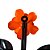 Cabide de Parede Flor em Metal - Grande - Vermelho  - A Peça - Cód.: 3467 - Imagem 4