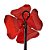 Cabide de Parede Flor em Metal - Grande - Vermelho - A Peça - Cód.: 2413 - Imagem 5