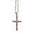 Crucifixo em Aço Inox com Corrente e Caixa - O Pacote com 3 Peças - Cód.: 212 - Imagem 2