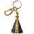 Chaveiro de Nossa Senhora Aparecida em Metal - Cor Dourada e Azul - Pacote com 3 Peças - Cód.: 5301 - Imagem 1