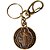 Chaveiro em Metal Medalha de São Bento - Cor "Ouro Velho" - Com Mosquetão - Pacote com 6 Peças - Cód.: 5440 - Imagem 2