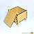 Caixa em MDF vazada com tampa 6,5 x 6,5 x 4,5 cm - A dúzia - Cód.: 3794 - Imagem 2