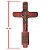 Cruz de São Bento de Parede em Madeira - 13cm - Com Oração de São Bento - Pacote com 3 peças - Cód.: 5939 - Imagem 2