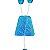 Terço em Plástico - Nossa Senhora Aparecida e Sagrado Coração de Jesus - Azul Claro / Turquesa - Transparente - A Dúzia - Cód.: 8897 - Imagem 3